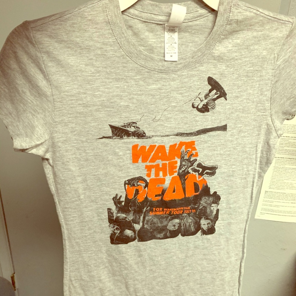 Fox racing wake the dead shirt NWT